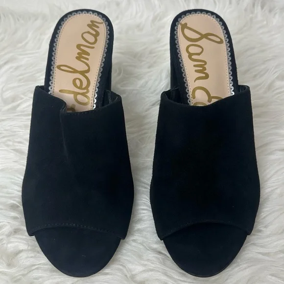 Sam Edelman Women’s Orlie Open-Toe Block Heel Mules Size 8 - Picture 2 of 13